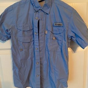 Columbia button down boys shirt